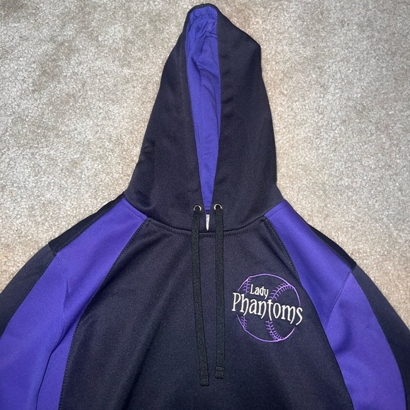 BoomBah Youth Purple & Black Lady Phantoms Hoodie size YL - Picture 5 of 11